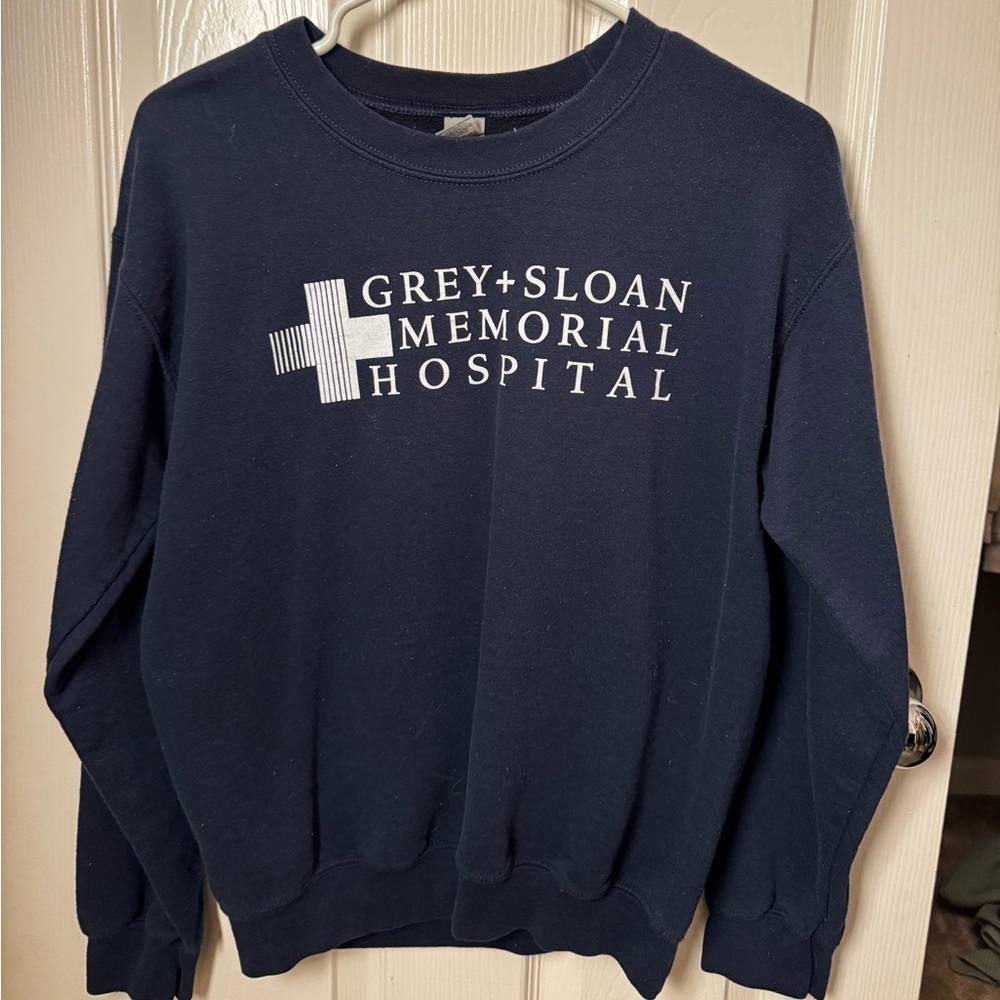 Greys Anatomy Navy Blue Crewneck Sweatshirt